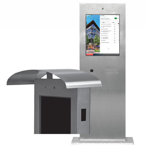 Monolithic Pedestal Visitor Entry Phone System